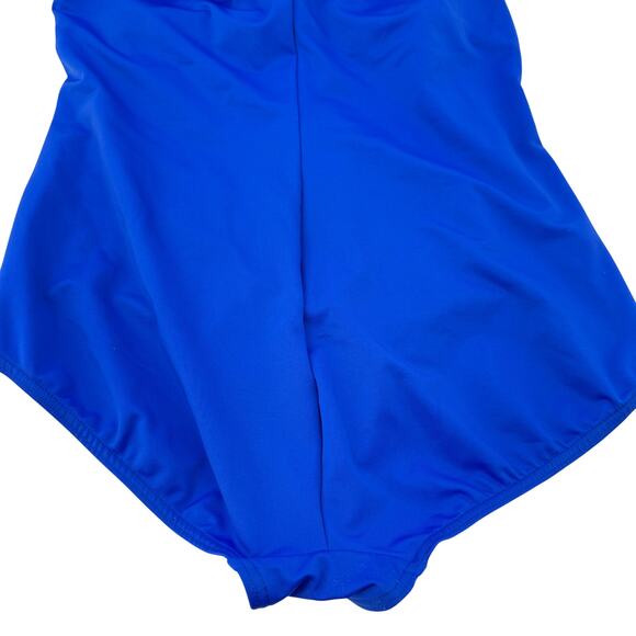Miraclesuit Swimsuit Oceanus Padded Soft Bra Ruched One Piece Blue Size 16 - Picture 6 of 10